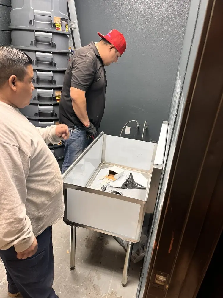 Commercial plumbing and sink installation in Jack Britt